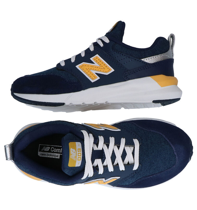 New Balance YS009 Blauwe Sneakers in kunstleer (276829)