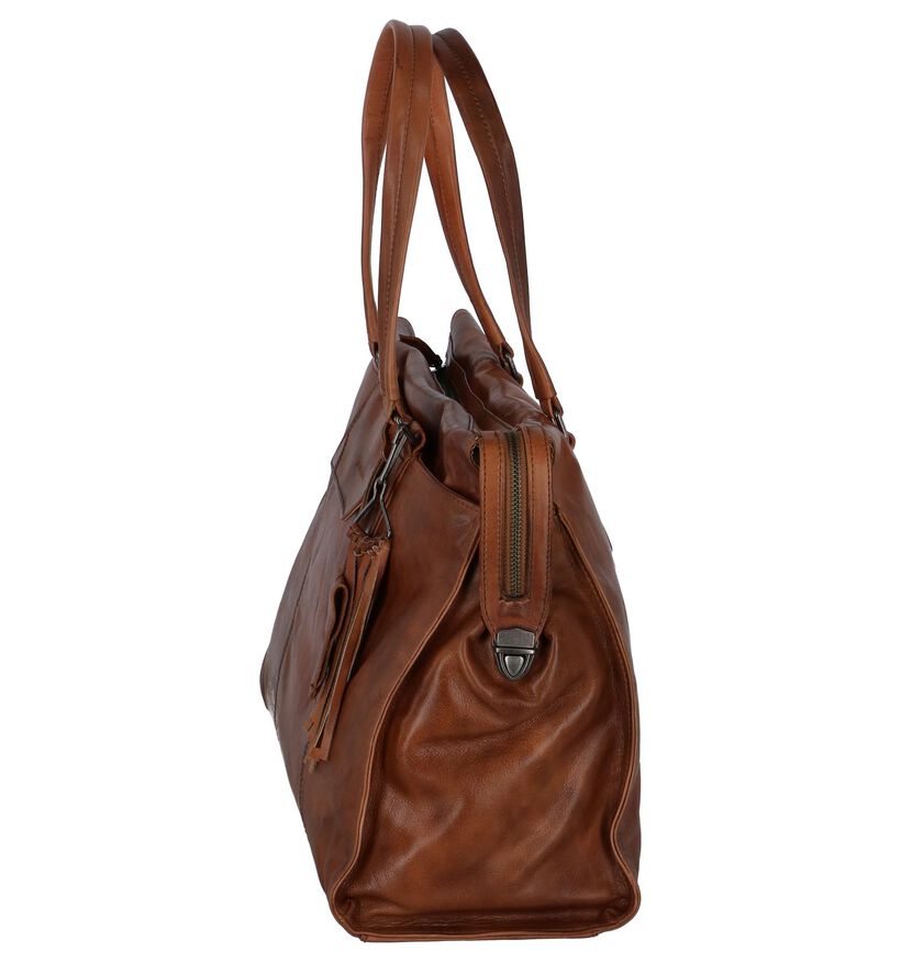 Cognac Shopper Tas Burkely Noble Nova in leer (252430)