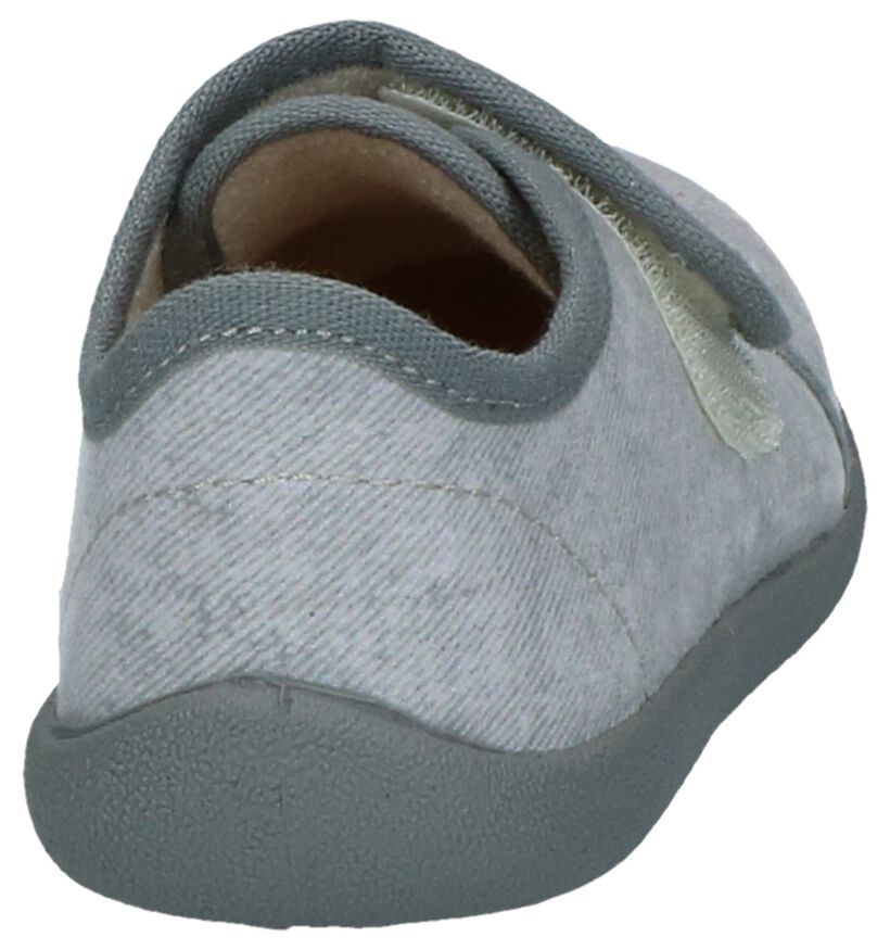 Bellamy Pantoufles fermées en Gris clair en textile (248493)