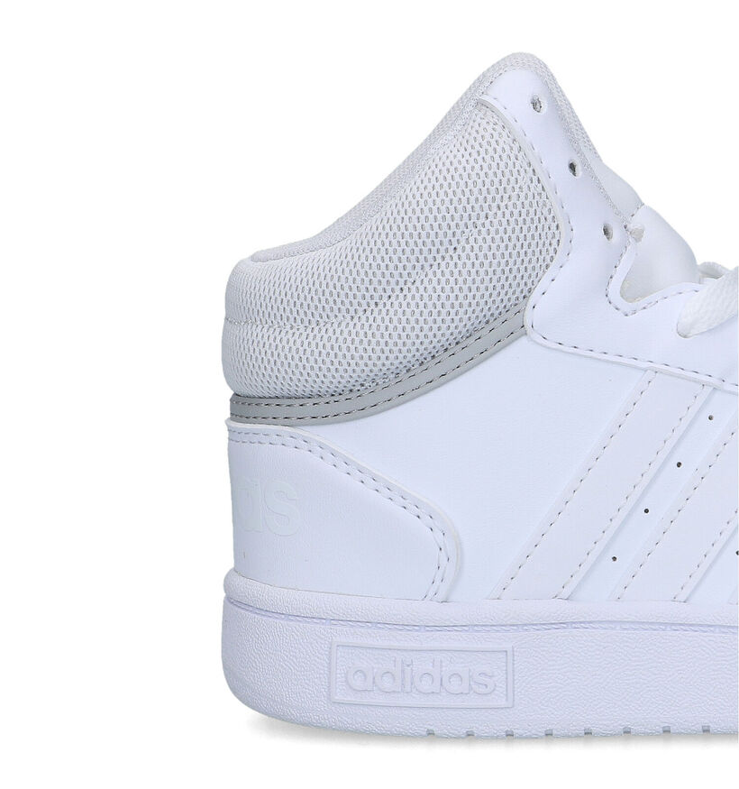 adidas Hoops mid 3.0 Witte Sneakers voor jongens, meisjes (324164)