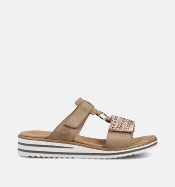 Rieker Slippers Bruin