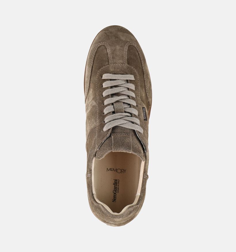 NeroGiardini Chaussures plates en Marron pour hommes (382166) - pour semelles orthop&eacute;diques