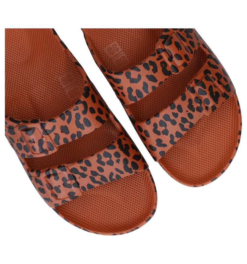 Freedom Moses Leo Cognac Slippers in kunststof (288373)