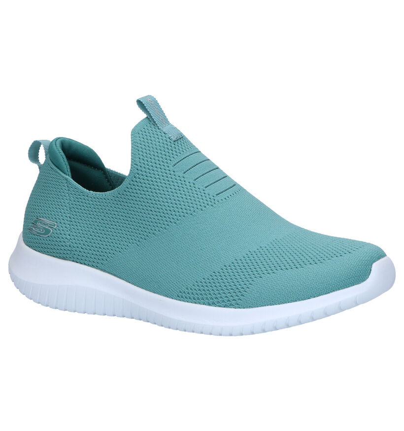 Skechers Ultra Flex First Take Zwarte Slip-on Sneakers voor dames (310629) - geschikt voor steunzolen