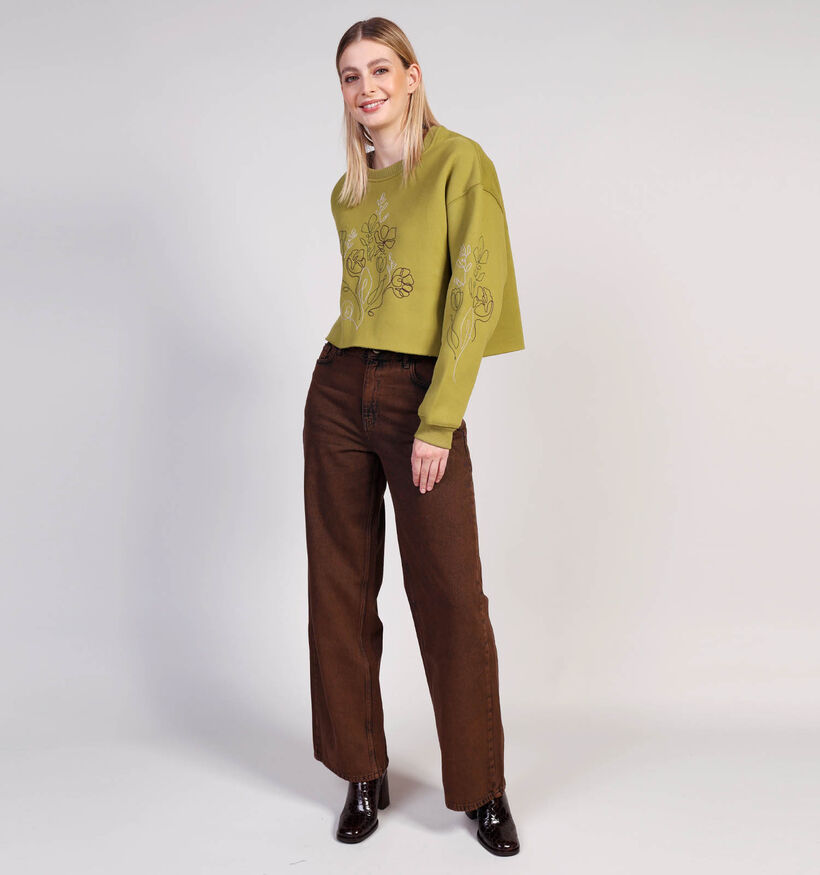 Orfeo Pull en Vert kaki pour femmes (364324)