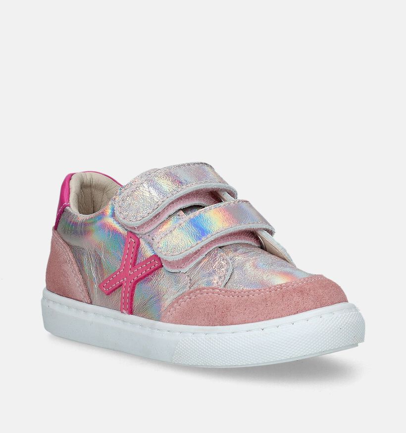 Milo & Mila Baskets basses en Rose pour filles (339783) - pour semelles orthop&eacute;diques