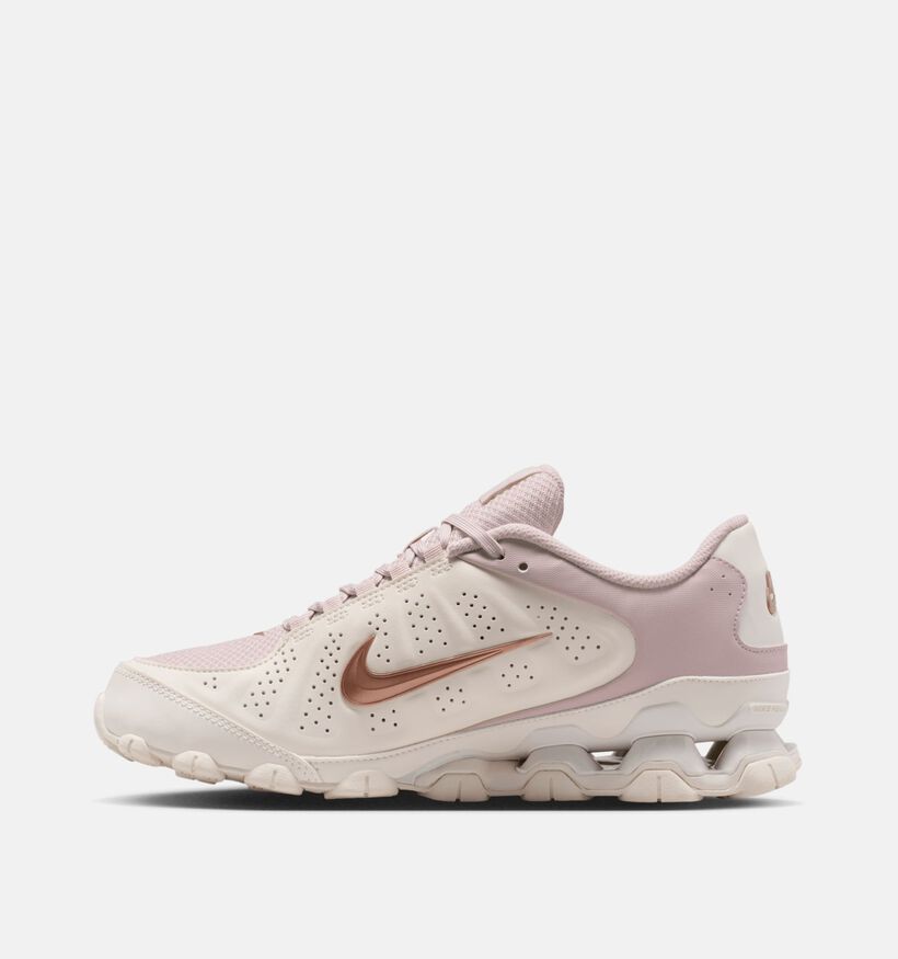 Nike Reax TR Ecru/Lichtroze Sneakers voor dames (372896) - geschikt voor steunzolen
