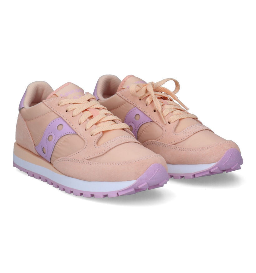 Saucony Jazz Original Baskets en Rose pour femmes (302055) - pour semelles orthopédiques