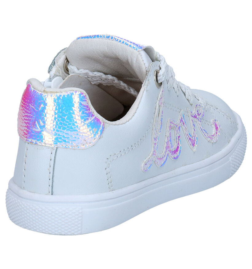 Milo & Mila Baskets basses en Blanc pour filles (289339) - pour semelles orthopédiques