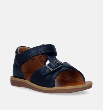 Pom d'Api Babyschoenen Cognac/Blauw