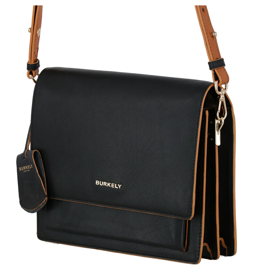 Burkely Birthday Sac porté croisé en Noir en cuir (273964)