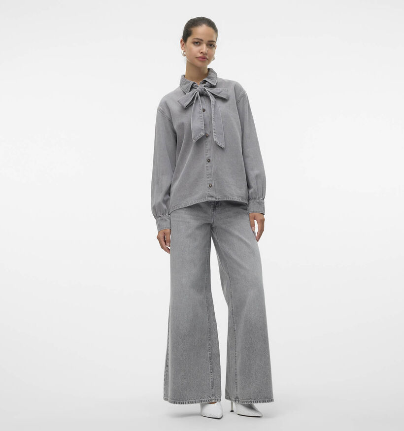 Vero Moda Paige Grijs Jeanshemd voor dames (349075)