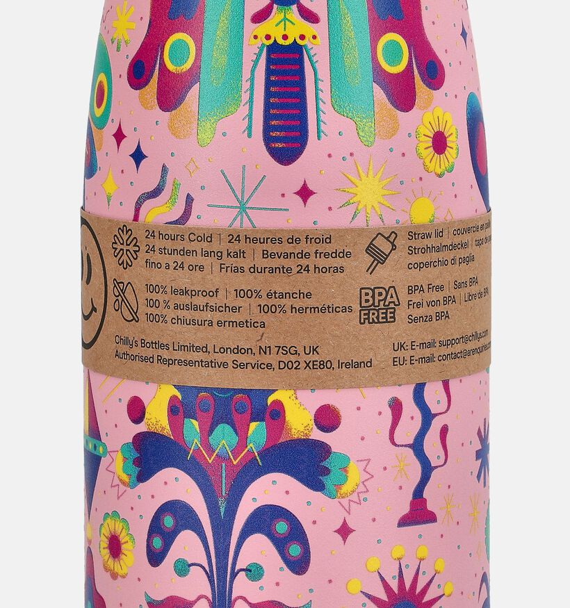 Chilly's Kids Bottle Roze Drinkfles 350ml voor meisjes (383665)