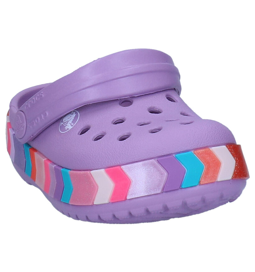 Crocs Chevron Beaded Clog Sandales en Blanc pour filles (289805)