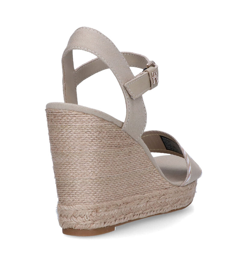 Tommy Hilfiger Seasonal Webbing Wedge Sandales en Vert pour femmes (321015)
