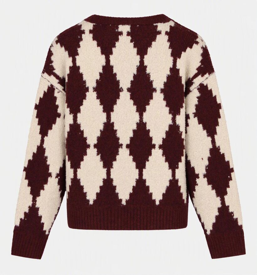 Vero Moda VMColleen Pull en Bordeaux pour femmes (377563)