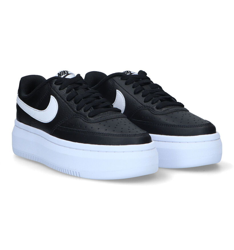 Nike Court Vision Alta Zwarte Sneakers voor dames (324625)