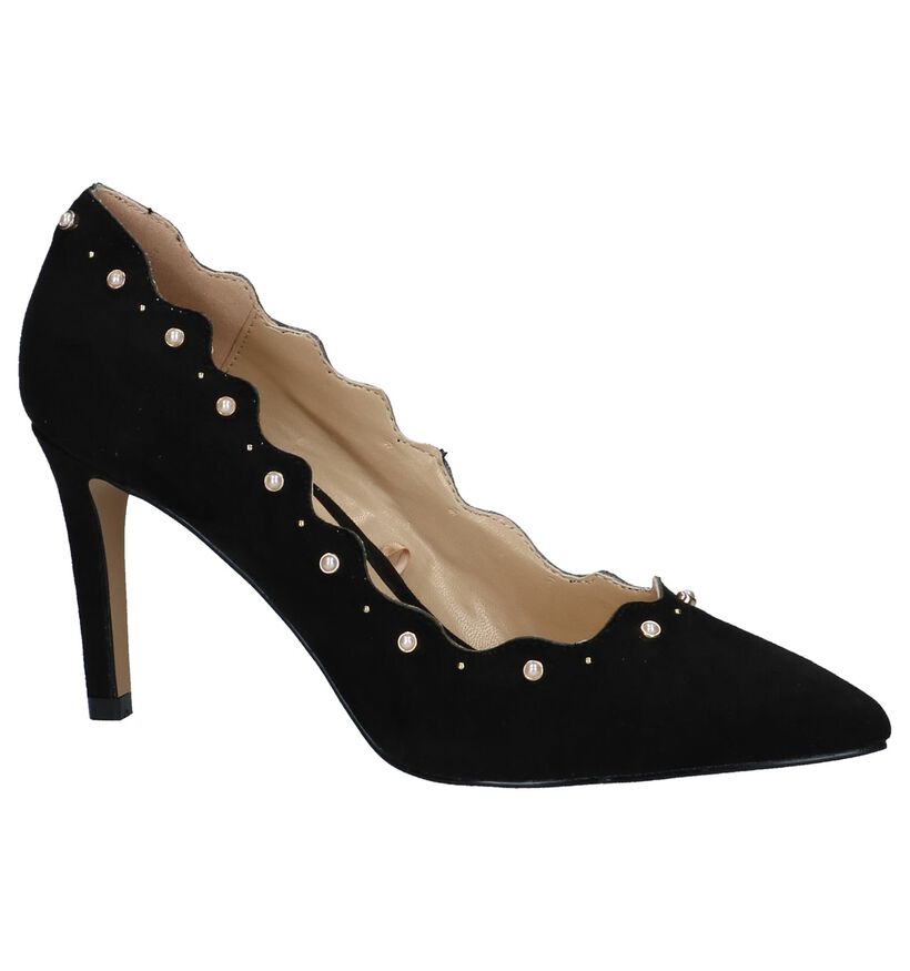 Lotus Popple Zwarte High Heels Pumps in stof (226594)