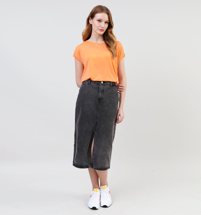 Vero Moda Ava Oranje Basic T-shirt voor dames (345600)
