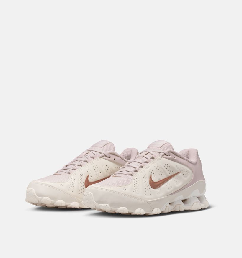 Nike Reax TR Ecru/Lichtroze Sneakers voor dames (372896) - geschikt voor steunzolen