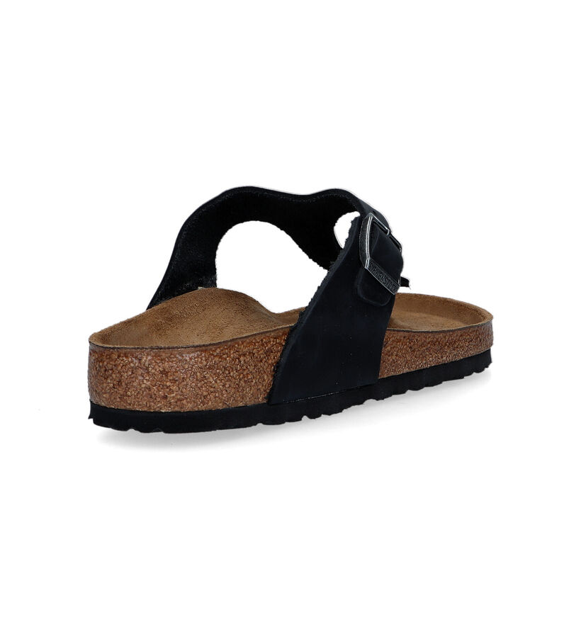 Birkenstock Gizeh Zwarte Teenslippers voor heren (322402)