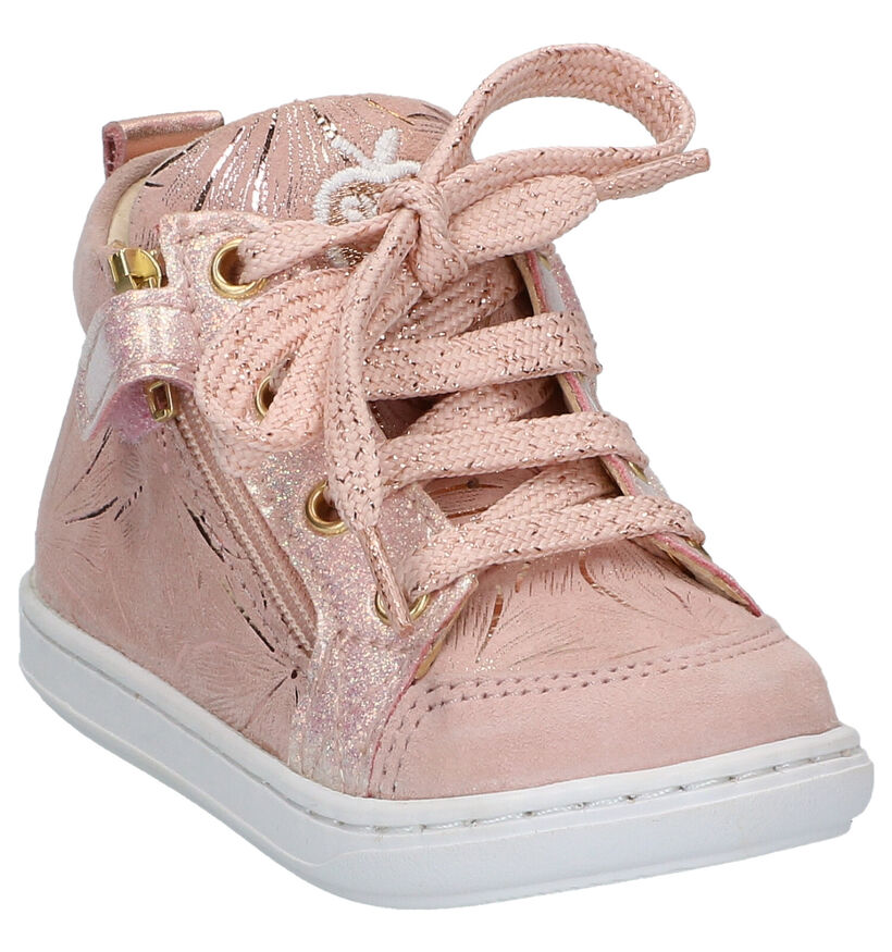 Shoo Pom Bouba Bi Zip Roze Bottines in leer (304743)
