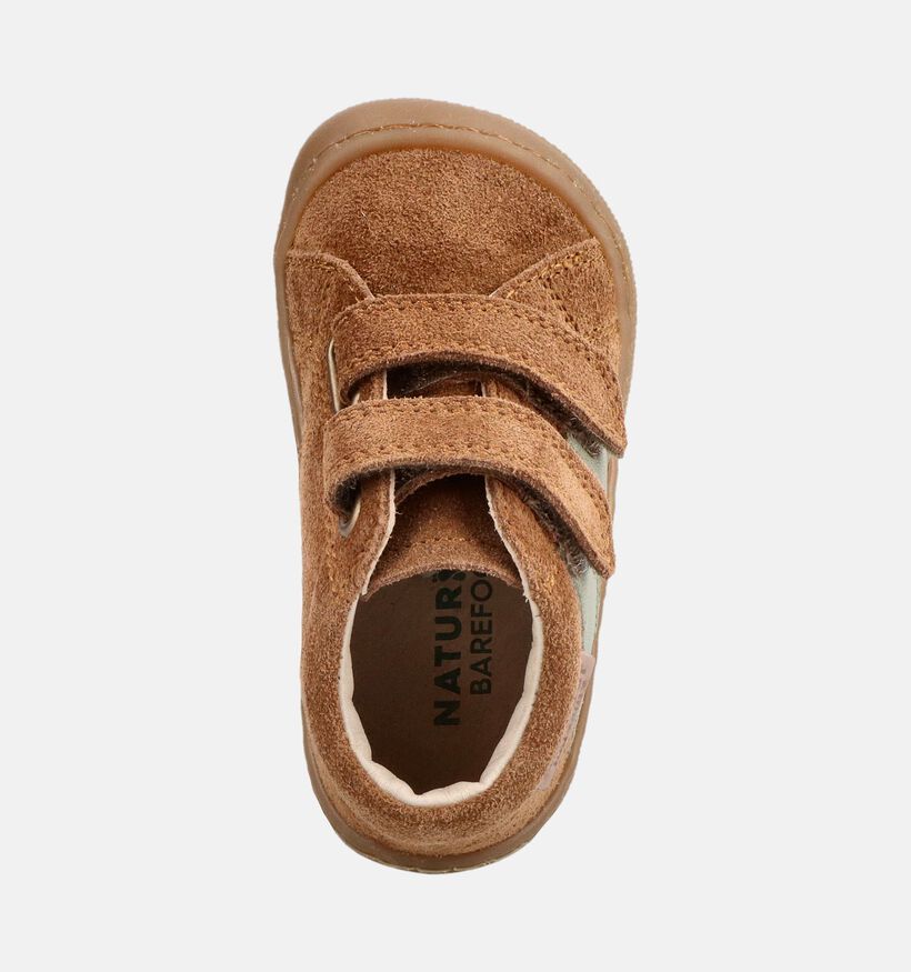 Naturino Barefoot Sabby Baskets montantes en Marron pour gar&ccedil;ons (380165) - pour semelles orthop&eacute;diques