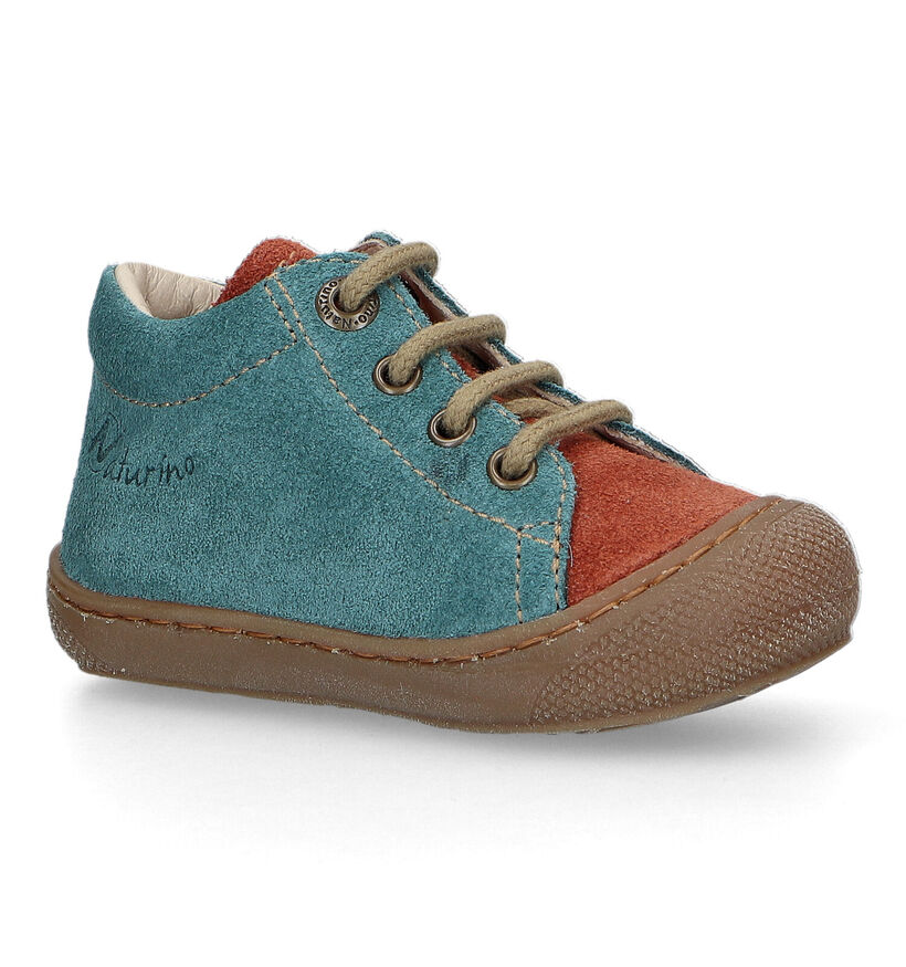 Naturino Cocoon Suede Bruine Babyschoentjes voor meisjes, jongens (355489) - geschikt voor steunzolen