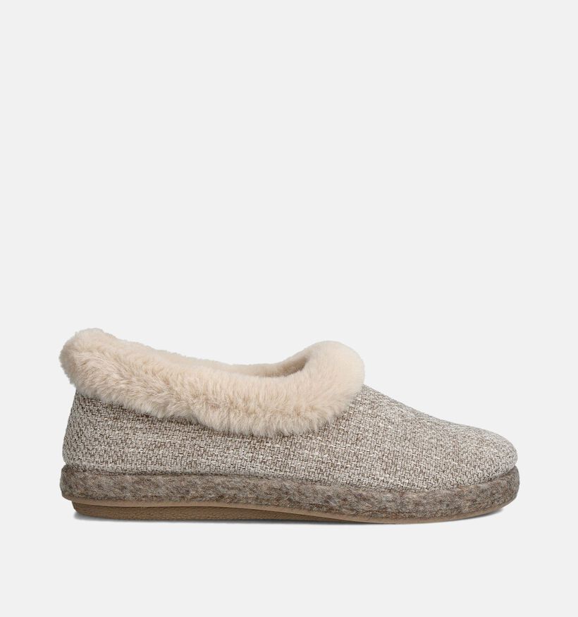 Torfs Home Donkerbeige Pantoffels voor dames (380867) - geschikt voor steunzolen