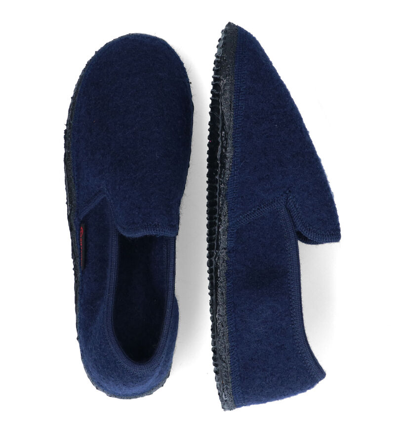 Giesswein Niederthal Pantoufles en Bleu pour hommes (333629)