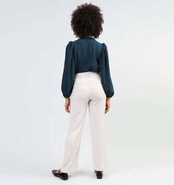 Minus Broeken Beige/Blauw