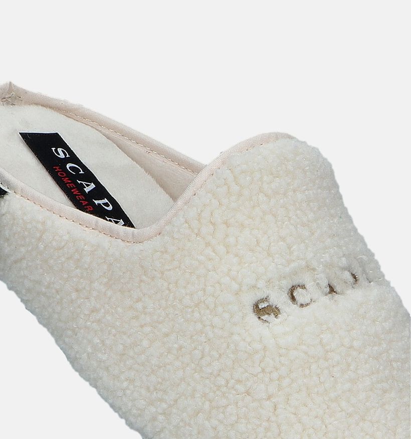 Scapa Pantoufles en Écru pour femmes (347401)