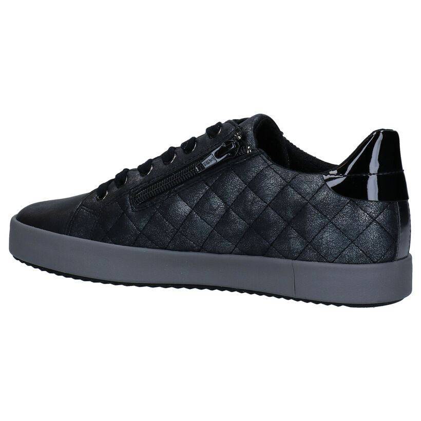 Geox Blomiee Chaussures à Lacets en Noir en simili cuir (279202)