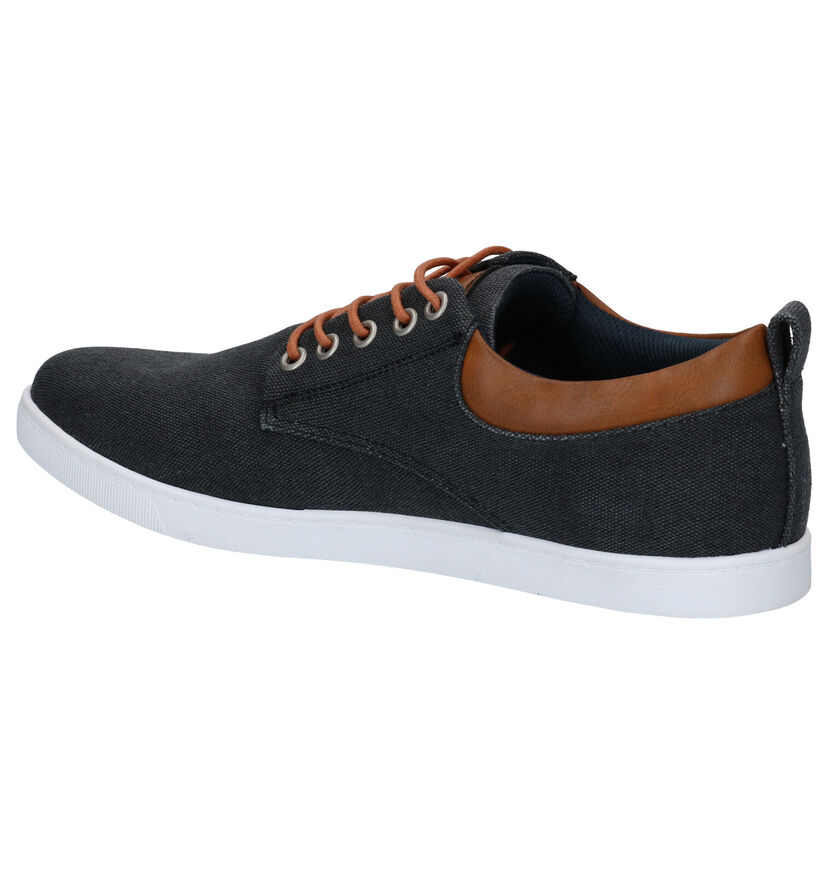 Bullboxer Casual Donkergrijze Schoenen in stof (284425)