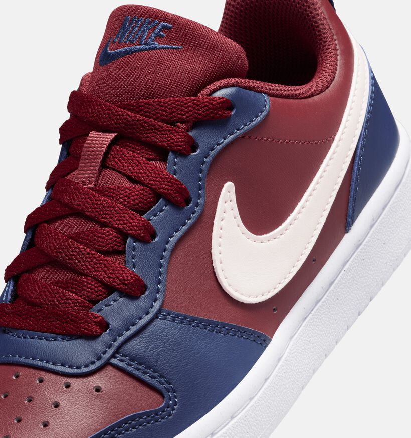 Nike Court Borough Baskets en Rouge/Bleu pour filles, garçons (359835) - pour semelles orthopédiques