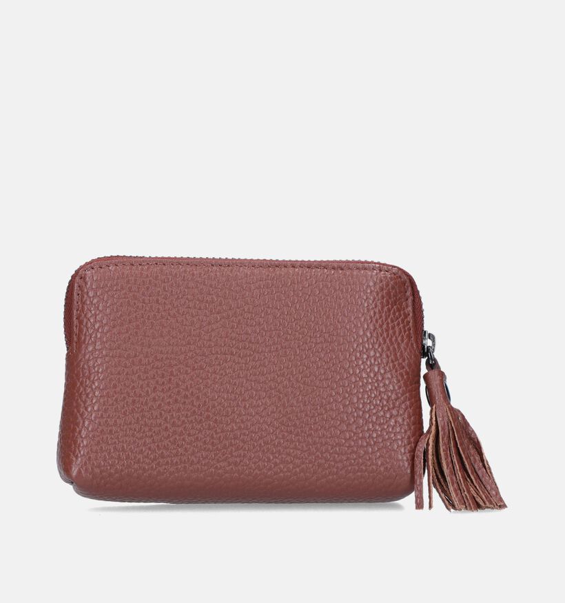 Euro-Leather Porte-monnaie en Cognac pour femmes (353517)