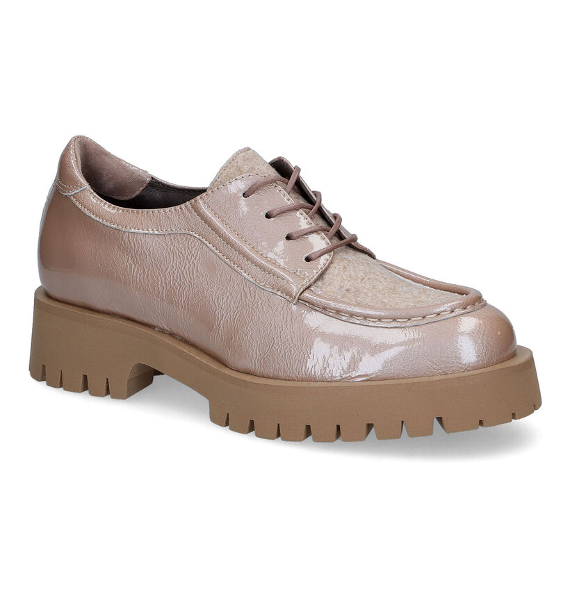 Softwaves Chaussures à lacets en Or rose pour femmes (316726) - pour semelles orthopédiques