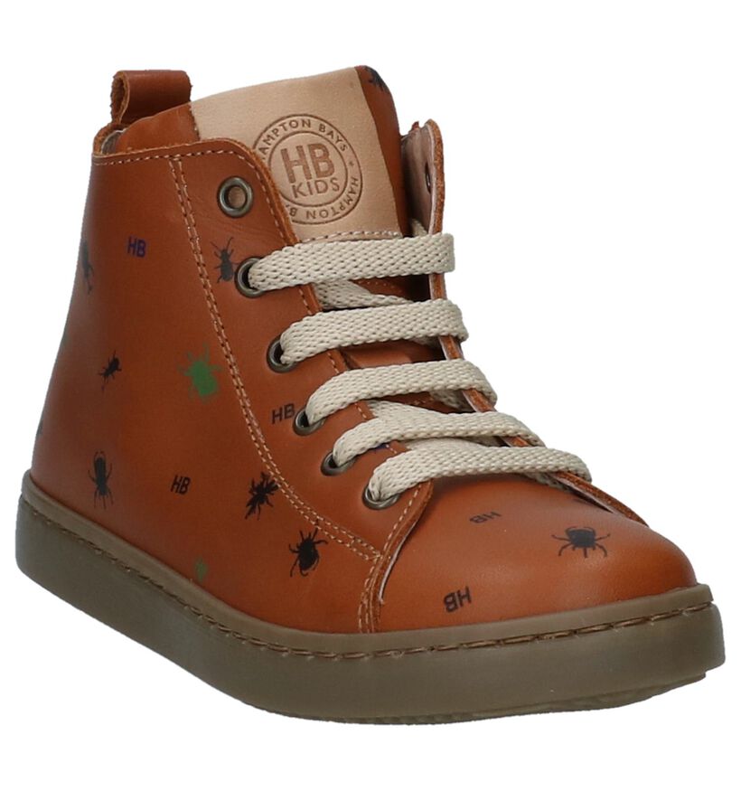 Hampton Bays Chaussures hautes en Cognac en cuir (232369)