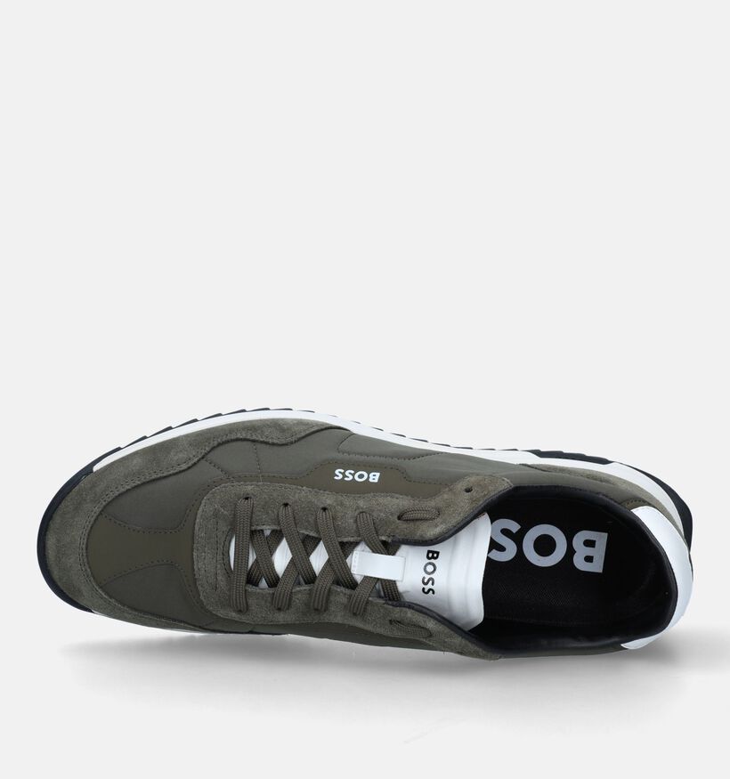 Boss Zayn Low Chaussures à lacets en Vert Kaki pour hommes (330884) - pour semelles orthopédiques