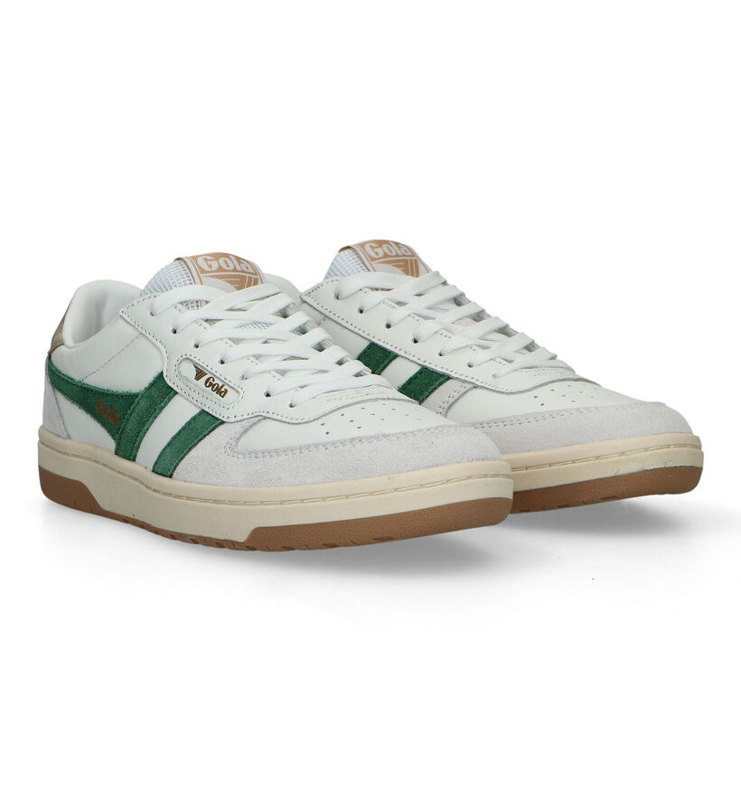 Gola Hawk Witte Sneakers voor dames (320590) - geschikt voor steunzolen