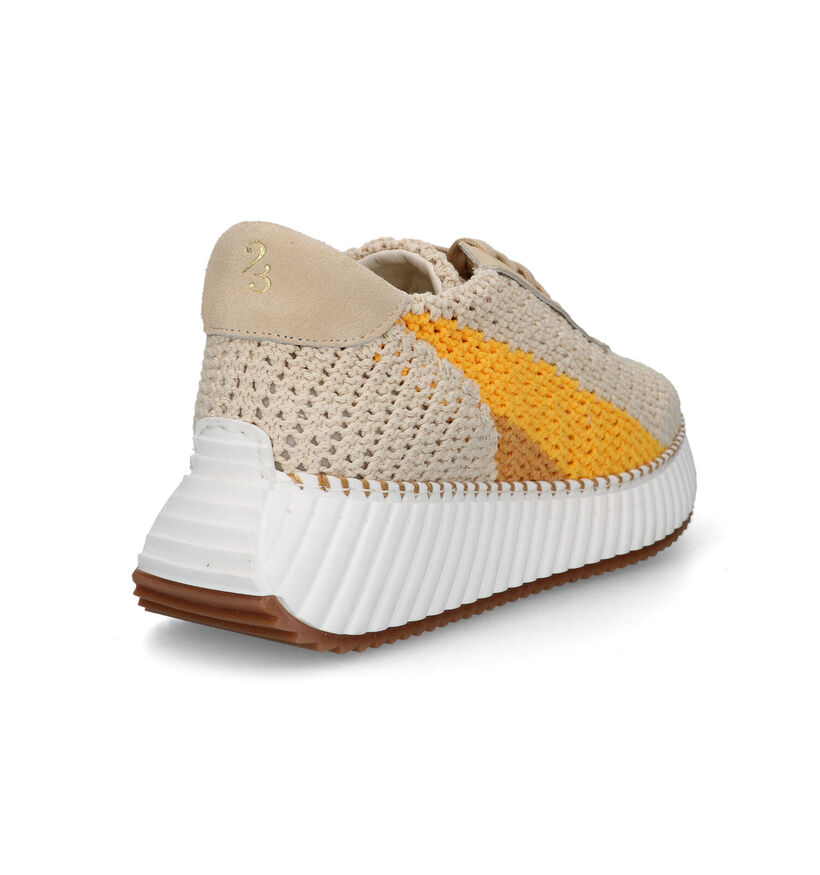 March23 Meghan Beige Sneakers voor dames (321716) - geschikt voor steunzolen