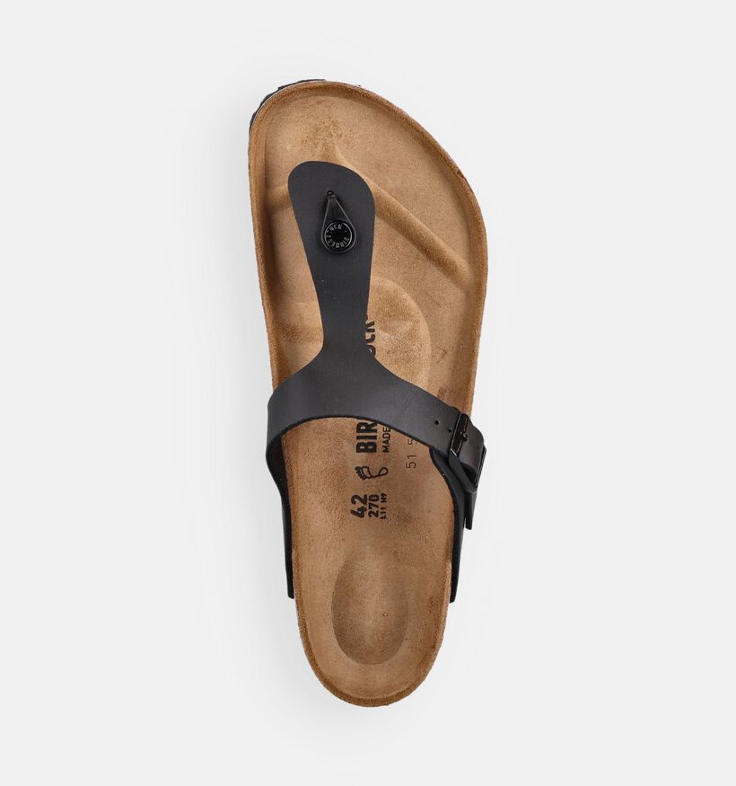 Birkenstock Gizeh Tongs en Noir pour hommes (371922)