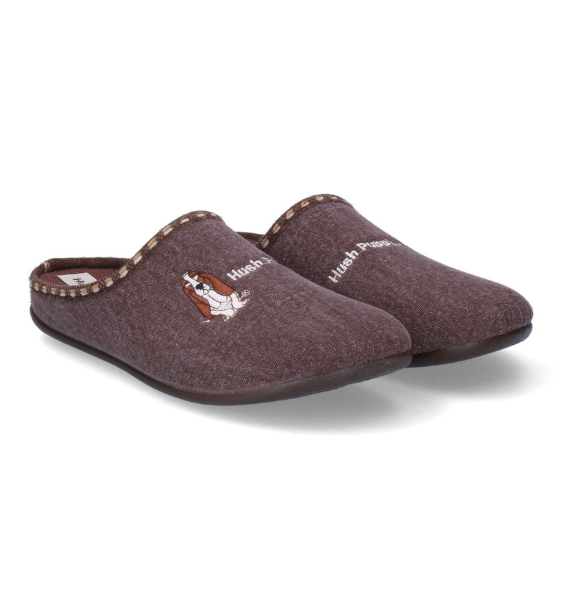 Hush Puppies Dalidi Pantoufles en Marron pour hommes (309219)