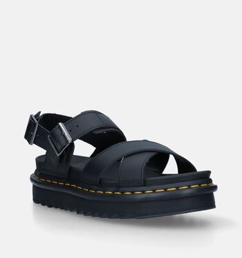 Dr. Martens Platform Sandalen Black Hydro Leather