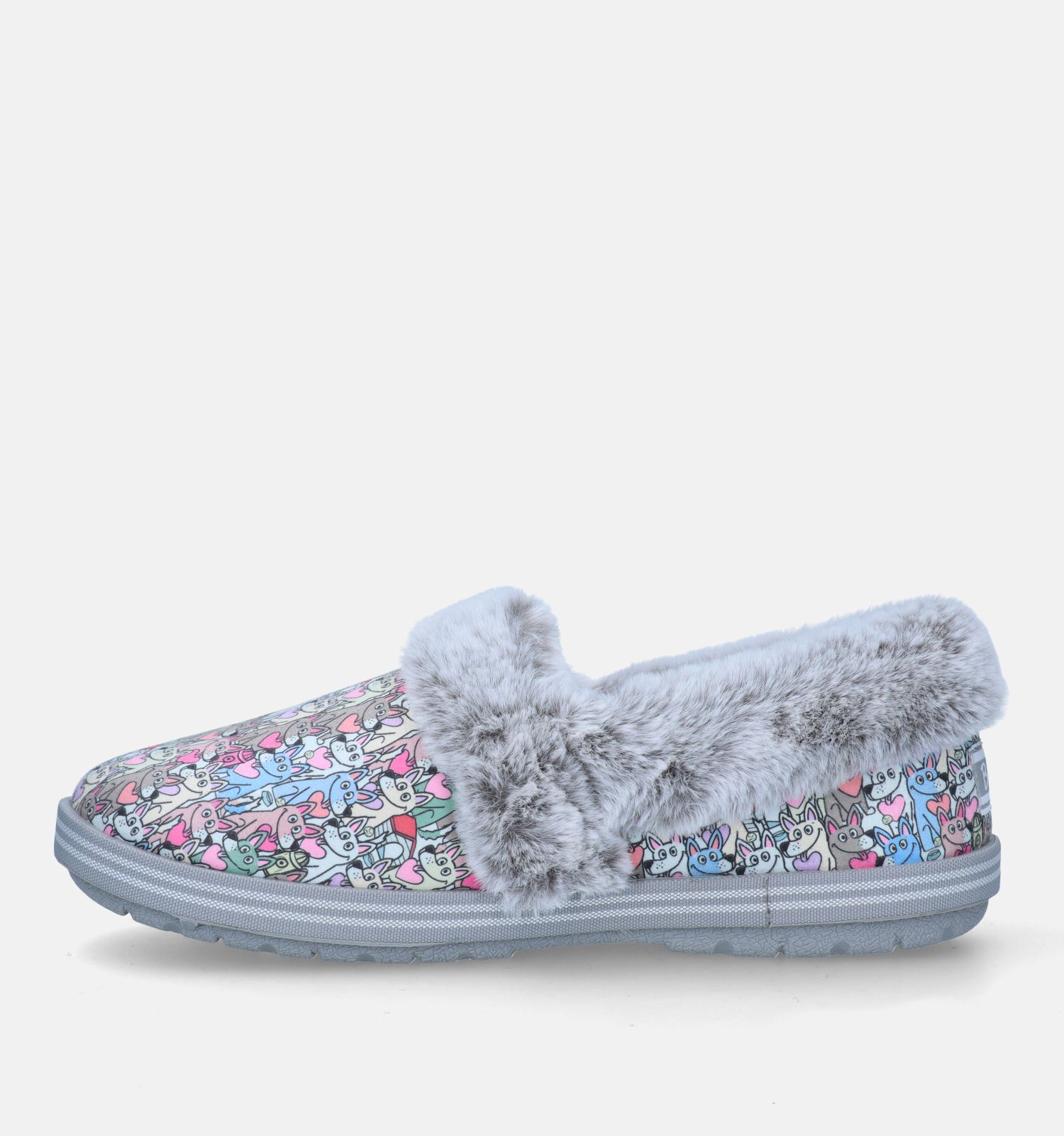Skechers Bobs Too Cozy Paws Forever Grijze Pantoffels Dames