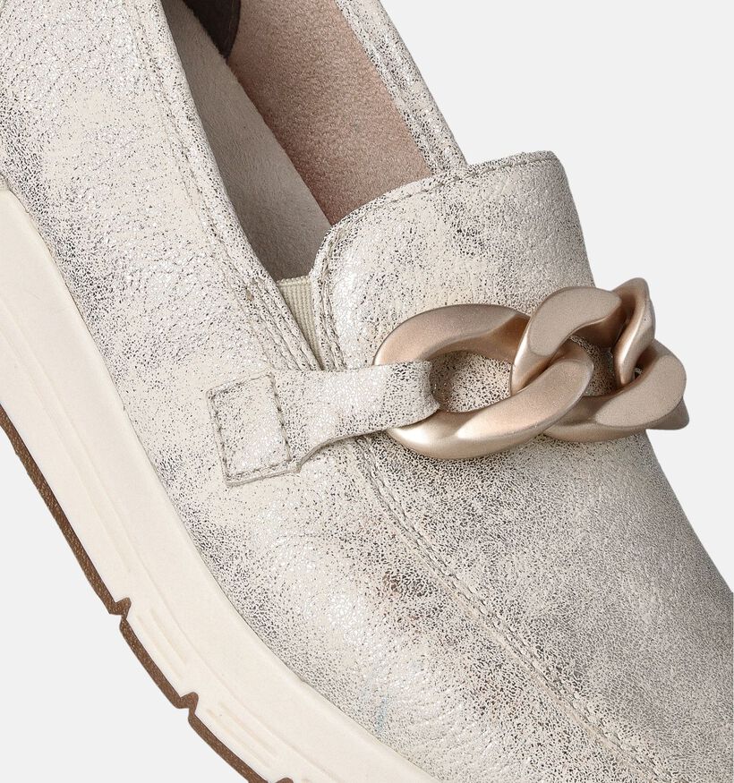 Rieker Gouden Mocassins voor dames (351237) - geschikt voor steunzolen
