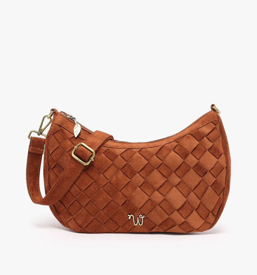 Woomen Aubepine Cognac Crossbodytas voor dames (378680)