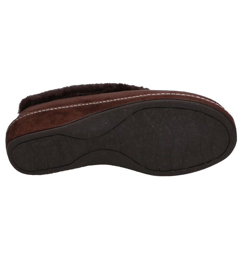 Scapa Bruine Pantoffels in stof (259131)