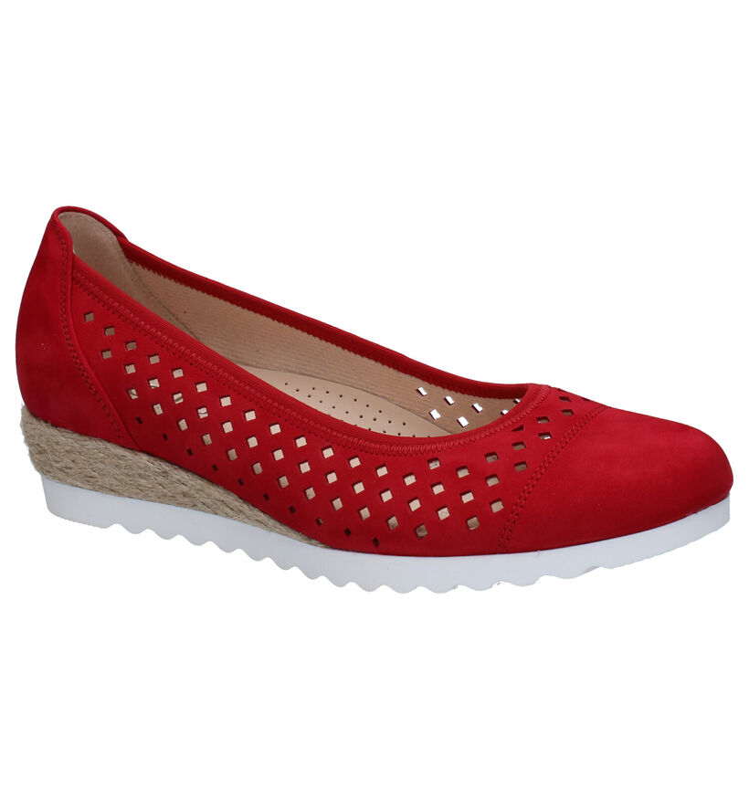 Gabor Easy Walking Escarpins en Rouge en nubuck (272452)