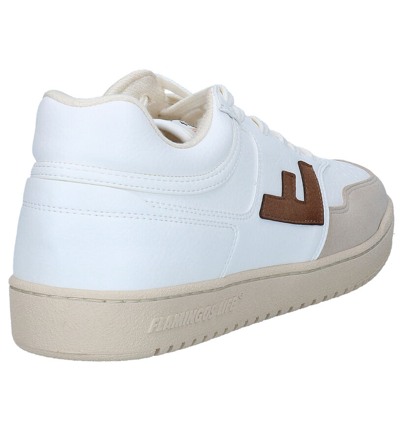 Flamingos' Life Retro 90 Baskets en Écru en simili cuir (299858)